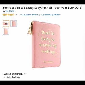 Too Faced Makeup and Agenda Cover - BRAND NEW
